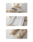 Newborn Hooded Pramsuit -Grey