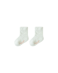 6-Pack Pastel Cable Knit Anti-Slip Baby Socks – Soft Cotton Grip Socks