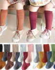 Ribbed Long Cotton Baby Socks – Multi-Colour – Baby & Toddler