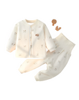 blue baby jacket and pants set unisex baby clothing cotton