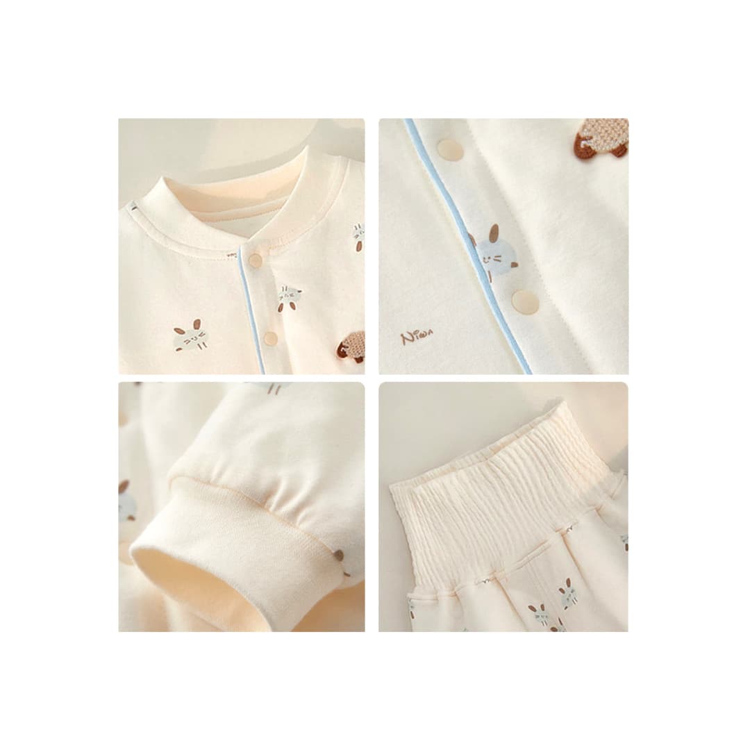 MinimalJoy Baby Jacket & Pants Set-Pink