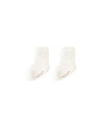 6-Pack Pastel Cable Knit Anti-Slip Baby Socks – Soft Cotton Grip Socks