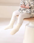 5-Pack Lace Edge Cotton Socks – Neutral Mix – Baby & Toddler