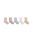 5-Pack Cotton Baby Socks – Pastel Colours – Newborn & Toddler
