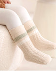 Striped Cable Knit Baby Socks – Various Colours