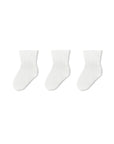pure cotton baby crew socks 3 pairs infant cotton socks