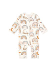 Little Rainbow Baby Stripe Ribbed Jumpsuit