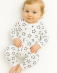 Little Star Baby Stripe Ribbed Jumpsuit