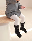 5-Pack Lace Edge Cotton Socks – Neutral Mix – Baby & Toddler
