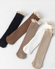 Ribbed Long Lace Baby Socks – Multi Color – Baby & Toddler