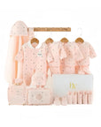 Sweet Slumber baby gift set with newborn clothes and towel