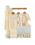 Sweet Slumber baby gift set with newborn clothes and towel