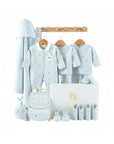 Sweet Slumber baby gift set with newborn clothes and towel