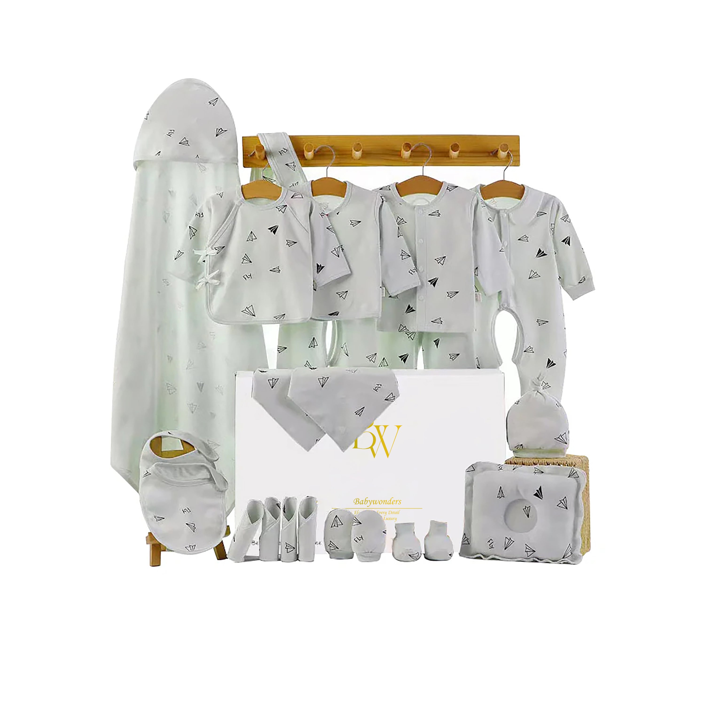 Soft cotton baby gift set with clothes for boys