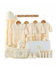 Sweet Slumber baby gift set with newborn clothes and towel