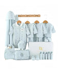 Sweet Slumber baby gift set with newborn clothes and towel