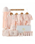 Sweet Slumber baby gift set with newborn clothes and towel