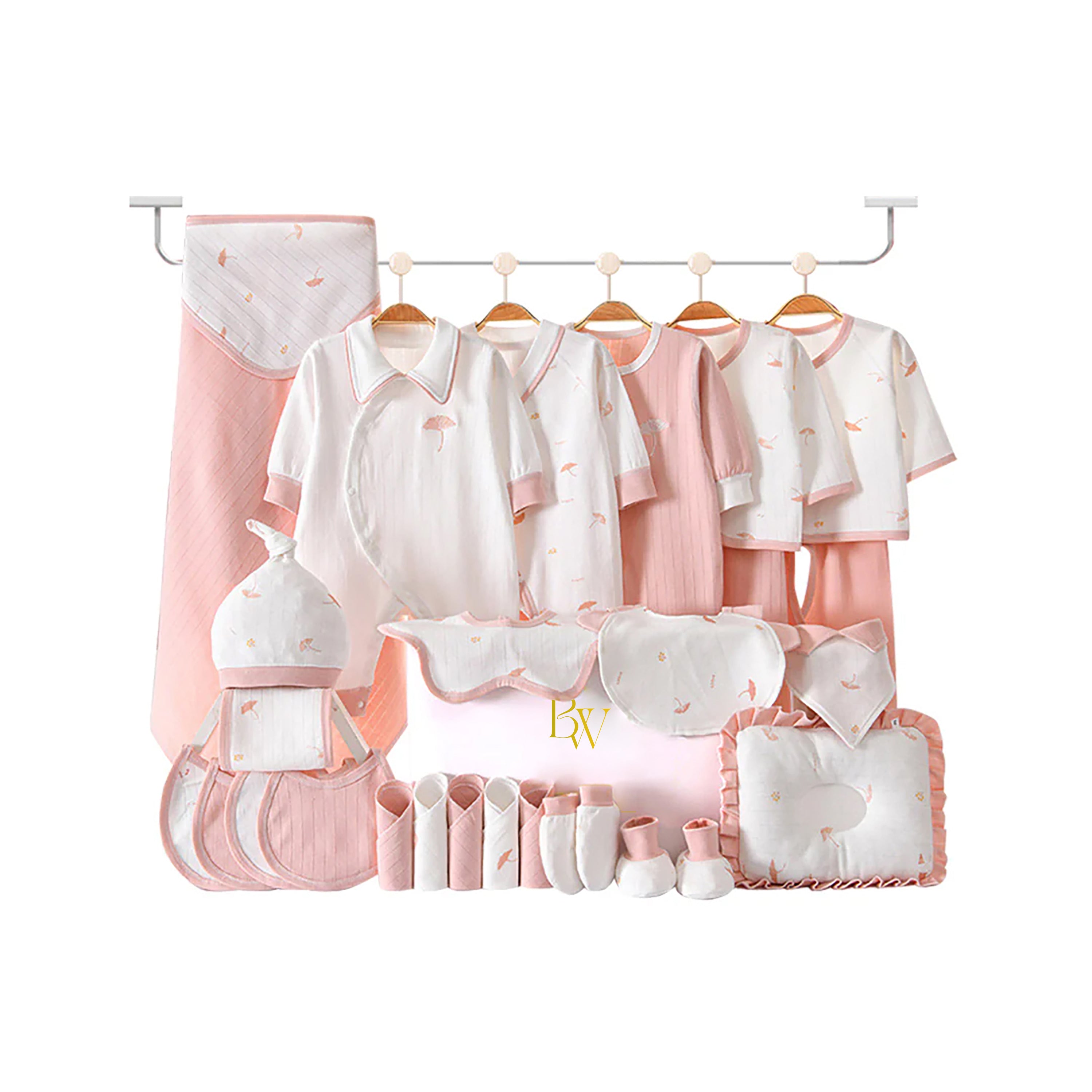 Cosy Night baby gift set with cotton baby clothes for newborns