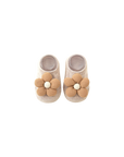 Knitted Flower Anti-Slip Baby Socks – Soft Cotton Grip Booties