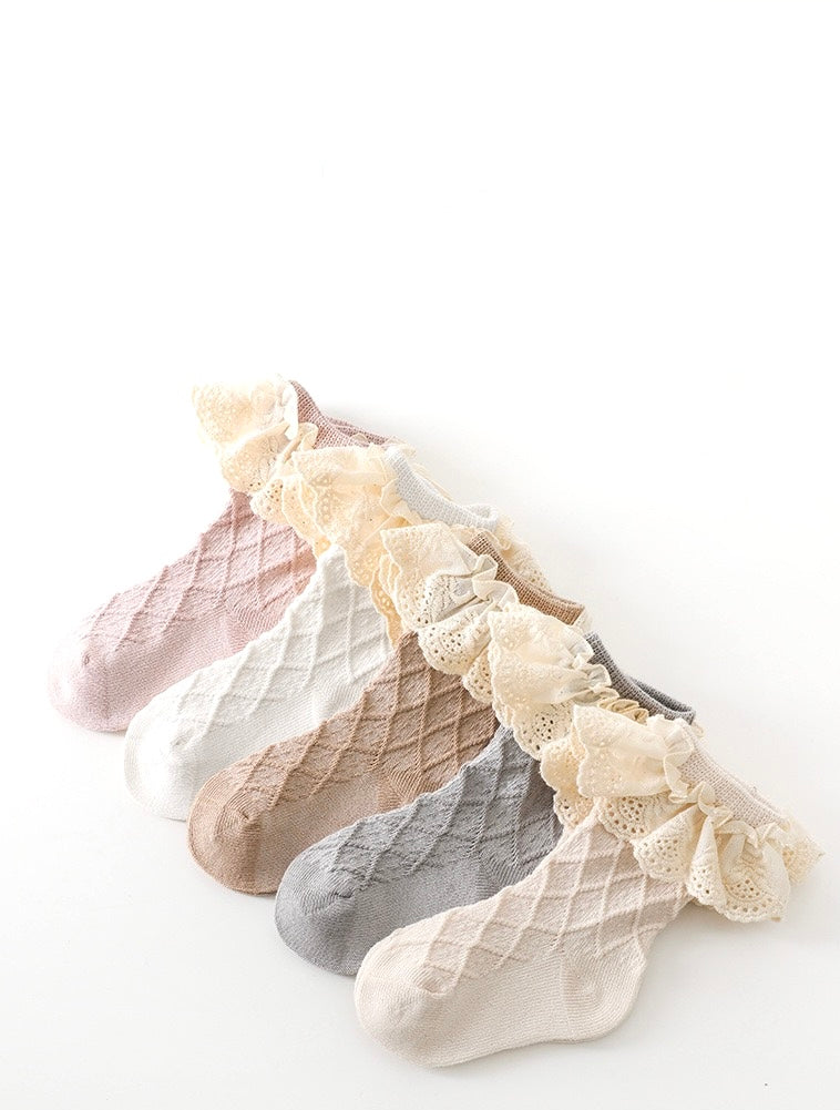 Lace Frill Baby Socks – Cotton Comfort – Baby & Toddler