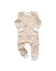 Unisex cotton baby jumpsuit infant romper in rose color