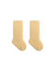 Cable Knit Winter Long Baby Socks – Warm Cotton Knee-High Socks