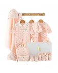 Sweet Slumber baby gift set with newborn clothes and towel
