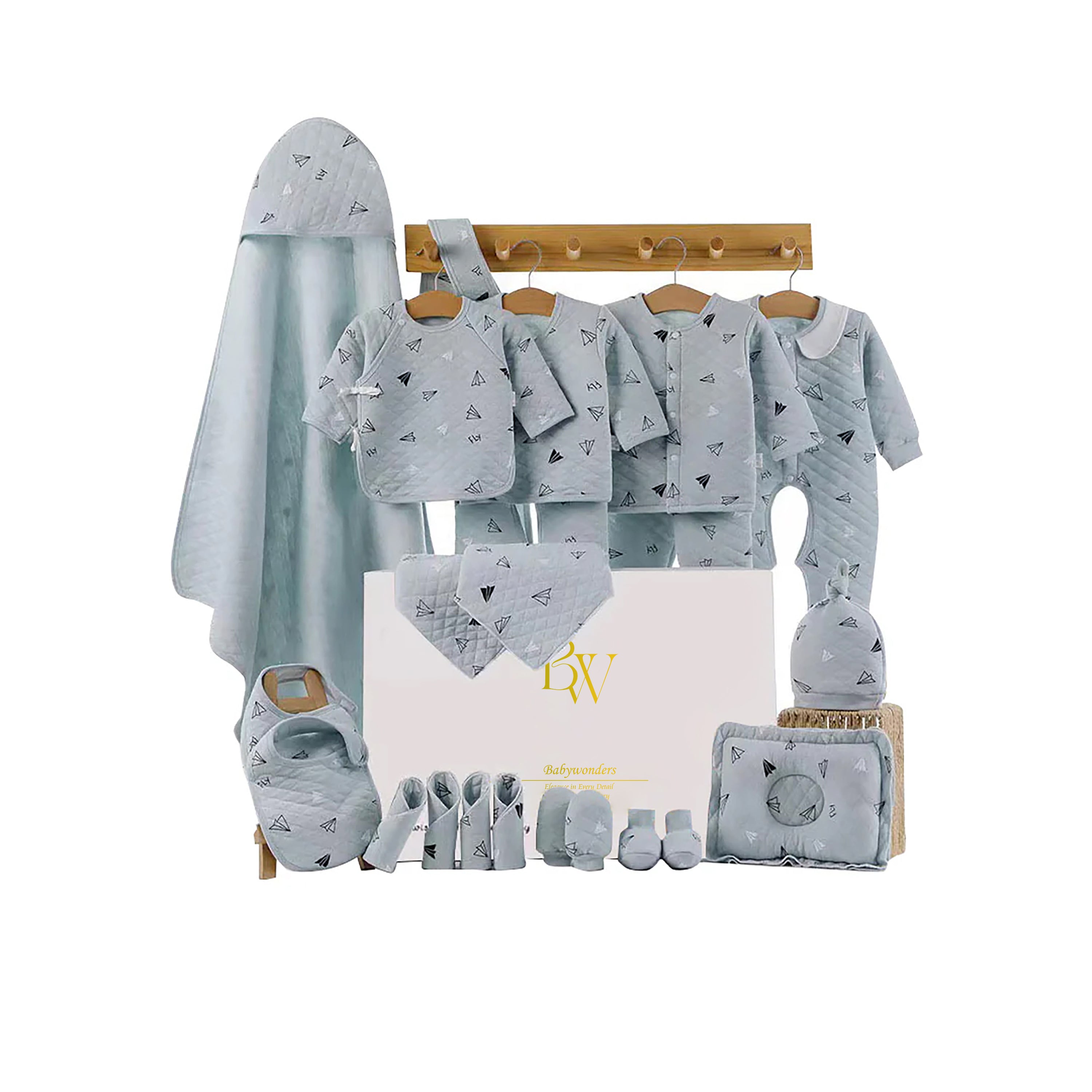 Soft cotton baby gift set with clothes for boys