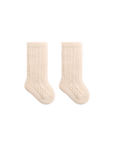 Cable Knit Winter Long Baby Socks – Warm Cotton Knee-High Socks