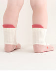 6-Pack Colour-Tip Anti-Slip Baby Socks – Cotton Grip Socks for Baby & Toddler