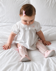 Bow Knit Knee-High Baby Socks – Soft Cotton Baby Socks with Satin Bow