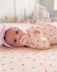 Strawberry Print Organic Cotton Baby Romper