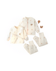 blue baby jacket and pants set unisex baby clothing cotton
