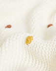 Cotton baby blanket with soft texture for newborn comfort