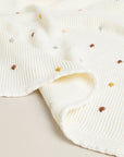 Cotton baby blanket with soft texture for newborn comfort