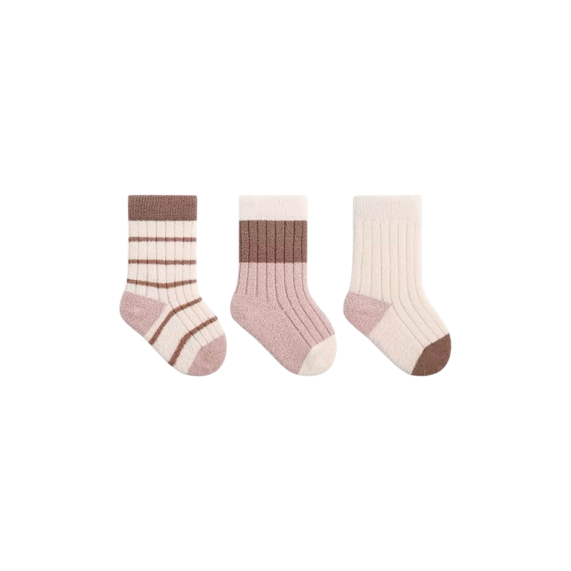 3-Pack Thick Winter Socks – Brown Mix – Baby & Toddler