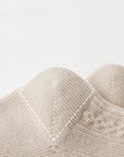 Seamless heel detail of baby socks made from Australian cotton, smooth stitching for comfort.