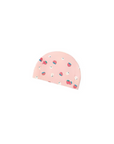 Baby strawberry print swim hat in pink, toddler girls sun hat with UV protection, lightweight breathable baby beach hat