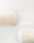 Close-up of baby socks showing soft cotton texture and breathable mesh knit for cooling comfort