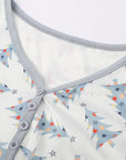 Christmas pajamas with festive tree and star design