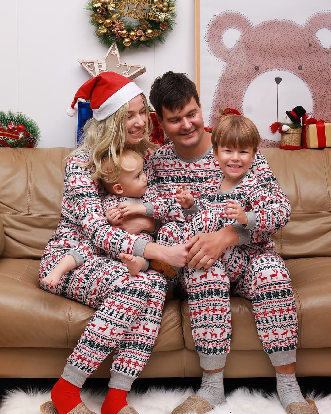 Littlemiabella Red Holiday PAJAMAS| Family Pajamas | Christmas Pajamas | Matching Outfits | Matching Pajamas | Mommy And Me Matching Pajamas | Holiday Pjs