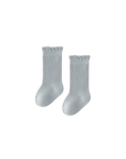 Grey ribbed cotton baby socks – soft breathable baby socks for everyday wear UK