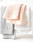 3-pair knit bow knee-high baby socks set in pastel colours – cotton comfort BabyWonders UK