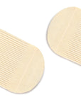 Close-up of lace edge baby socks showing bow and lace texture detail