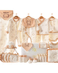 Newborn gift set with gentle fabrics and heartfelt Love Baby design, ideal for gifting a new arrival