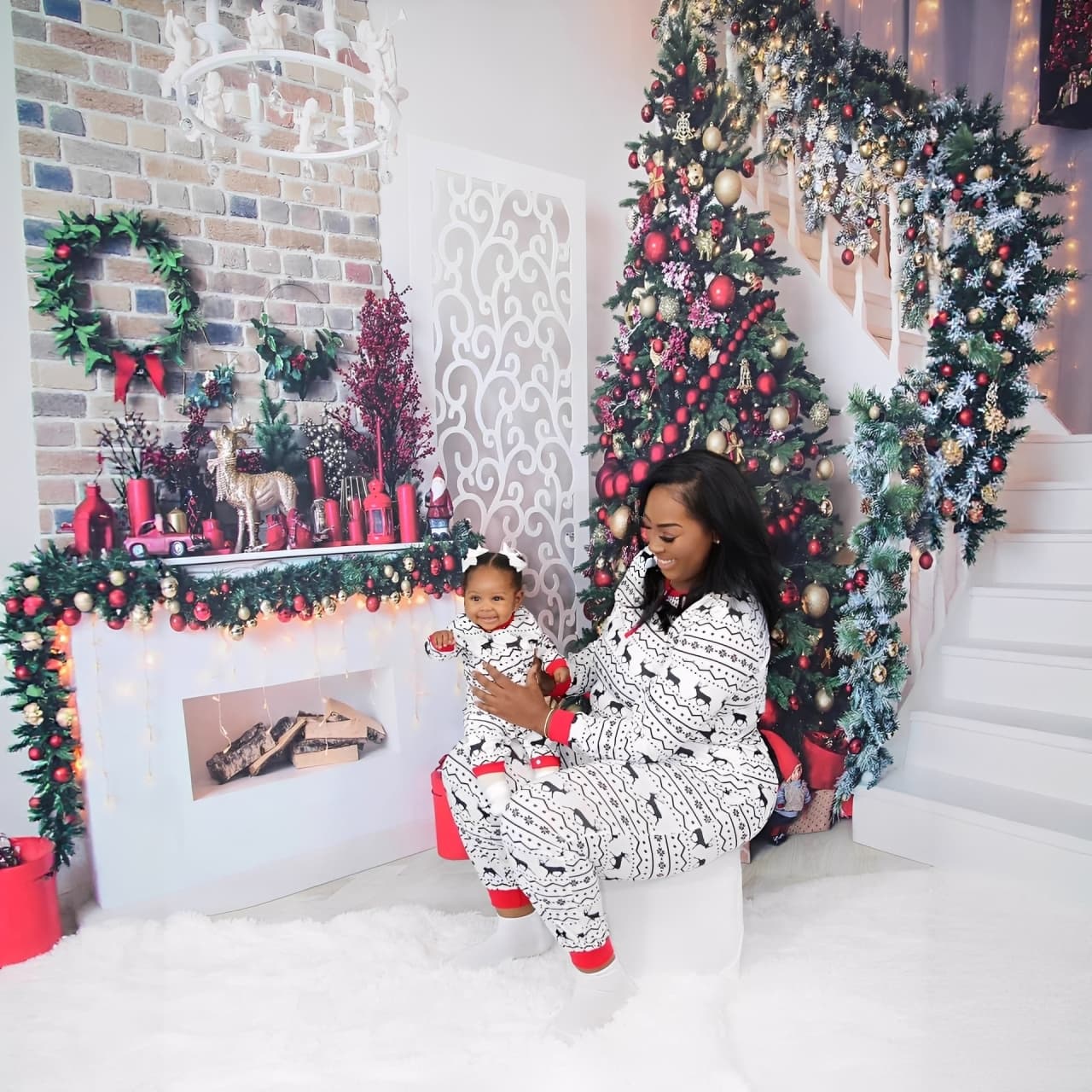 Shop Christmas Reindeer Matching Pajamas Babywonders