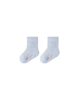 Pink pastel cable knit anti-slip baby socks – breathable cotton socks