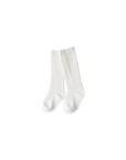Ribbed long cotton baby socks in multiple colours – soft breathable knee-high socks for babies and toddlers