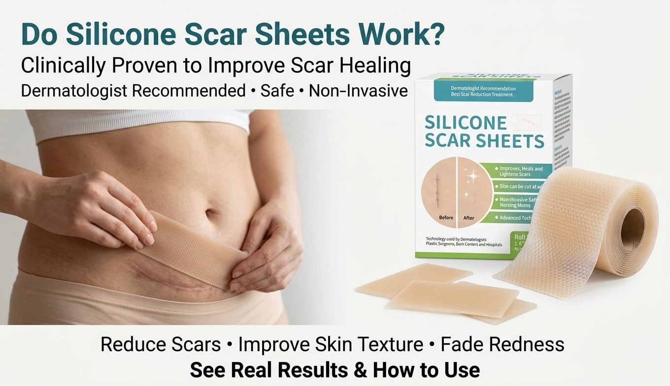 Do silicone scar sheets really work for C-section scars, clinically proven scar treatment to reduce scars, improve skin texture and support postpartum healing