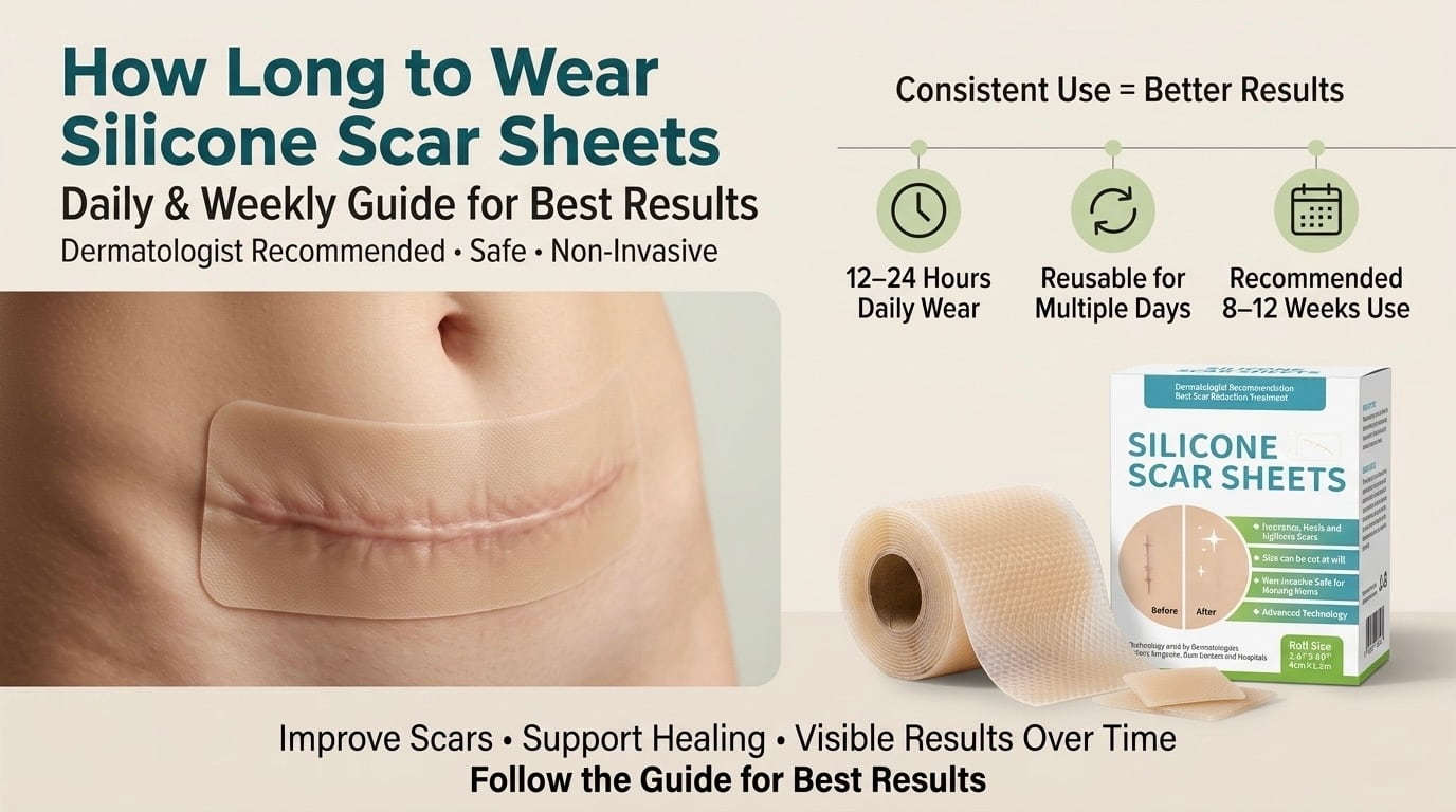 how long to wear silicone scar sheets daily and weekly guide for best results, c-section scar healing with silicone scar sheet, dermatologist recommended scar treatment